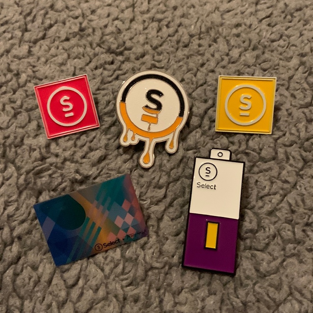 Bundle of “Select” pins